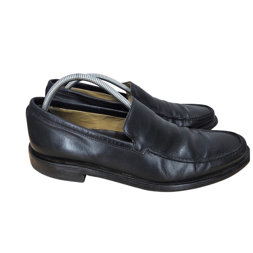 Coach Loafers Mens 11 D Black Leather Italy Dress Timeless Quiet Luxury Work